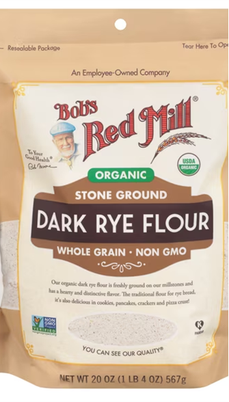 (image for) Rye Flour Dark Organic Stone Ground 20oz